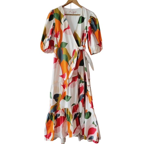 Hutch Multicolor Abstract Midi Dress - Picture 2 of 15